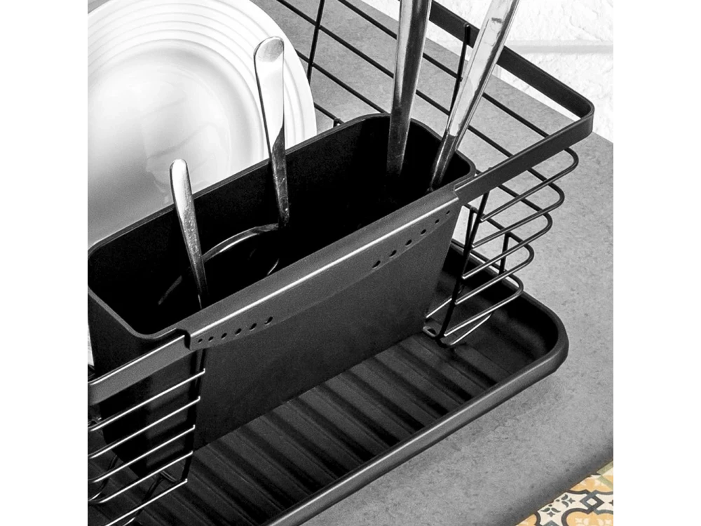 Vilde Dish Drying Rack Metal 36×30×14.5cm – Industrial Black – view 9