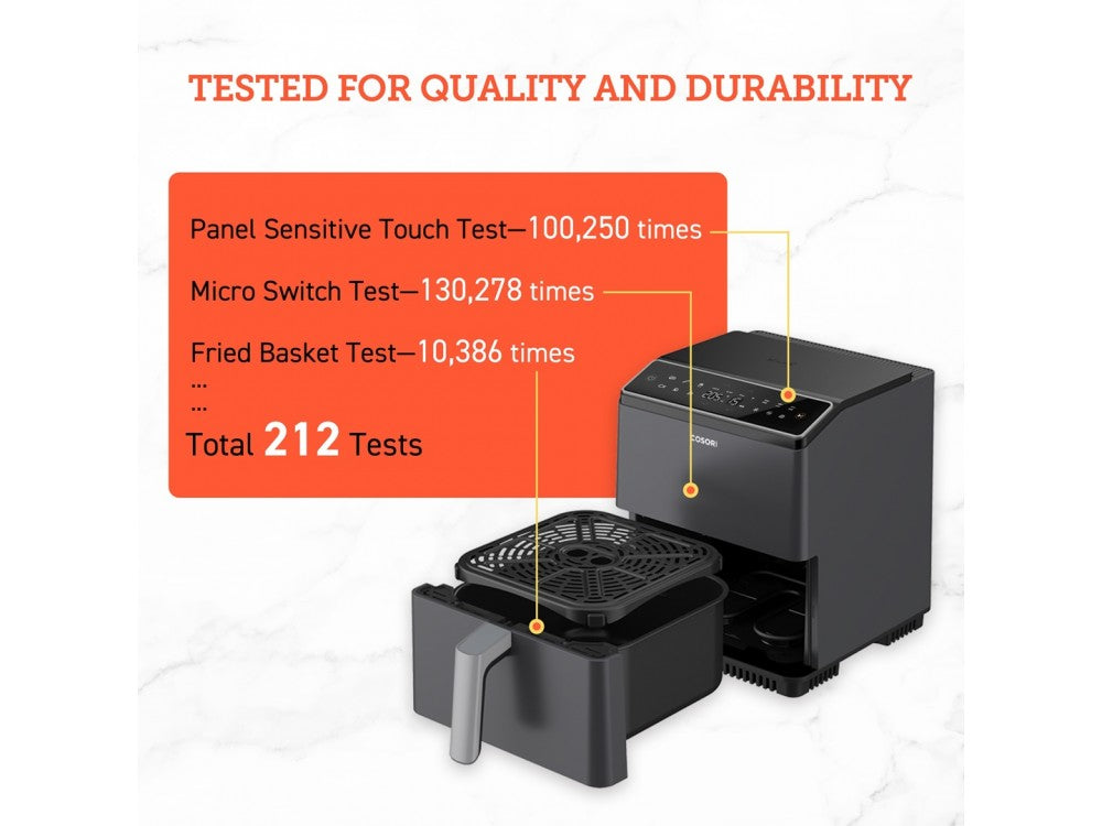 Cosori Dual Blaze Pro Smart Air Fryer XXL 6.4L – 2 Heating Elements, 360° ThermoIQ, App & Alexa – view 9
