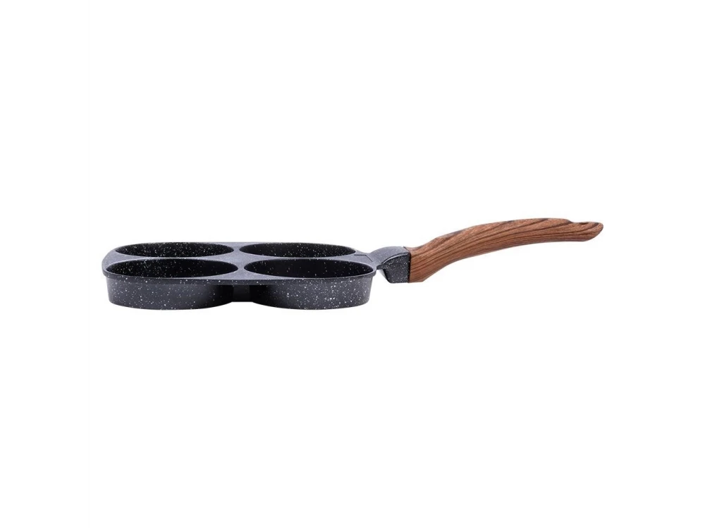 Vilde Premium Four-Cup Egg Pan 19cm Aluminium with Granite Non-Stick Coating – view 9