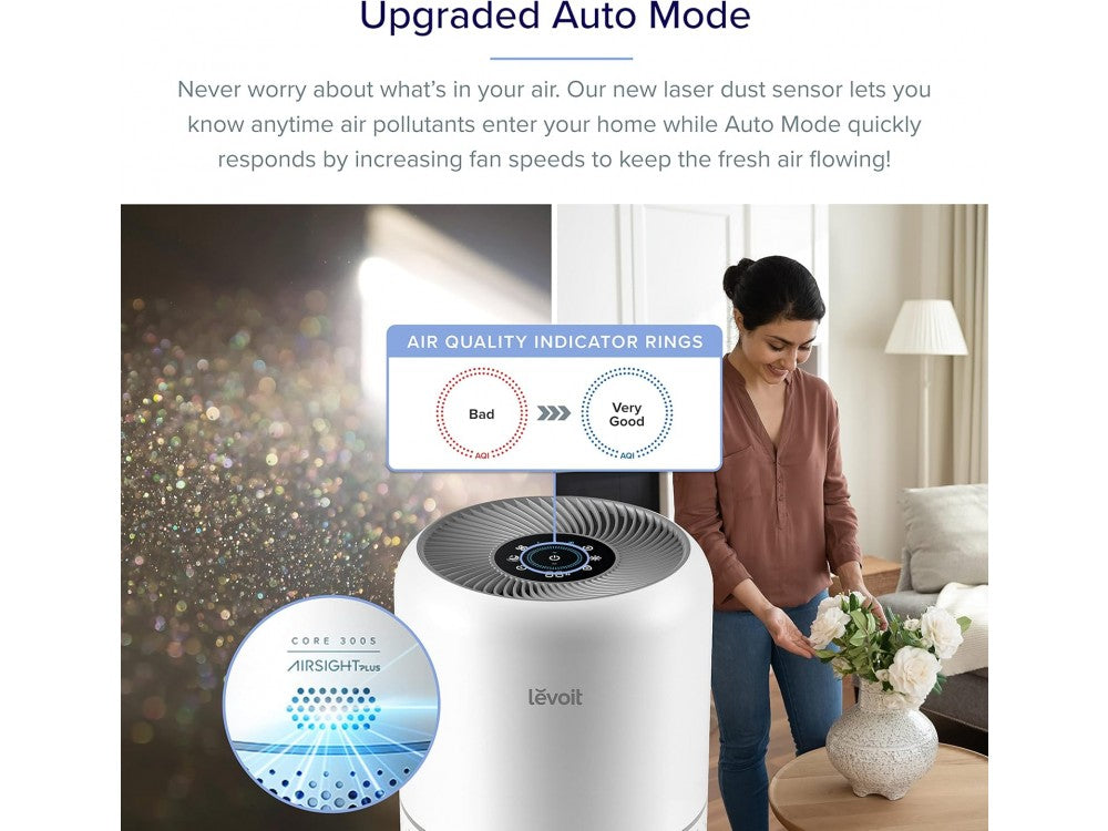 Levoit Core 300S Smart Air Purifier – HEPA, Air Quality Sensor, App & Alexa, up to 100m² – view 9