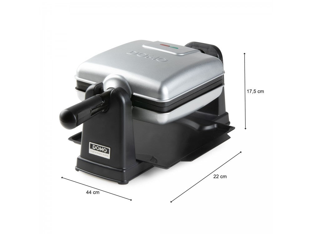 DOMO DO9272W Rotating Waffle Maker 1400W – 2 Belgian Waffles, Non-Stick, Cool Touch Handles – view 9