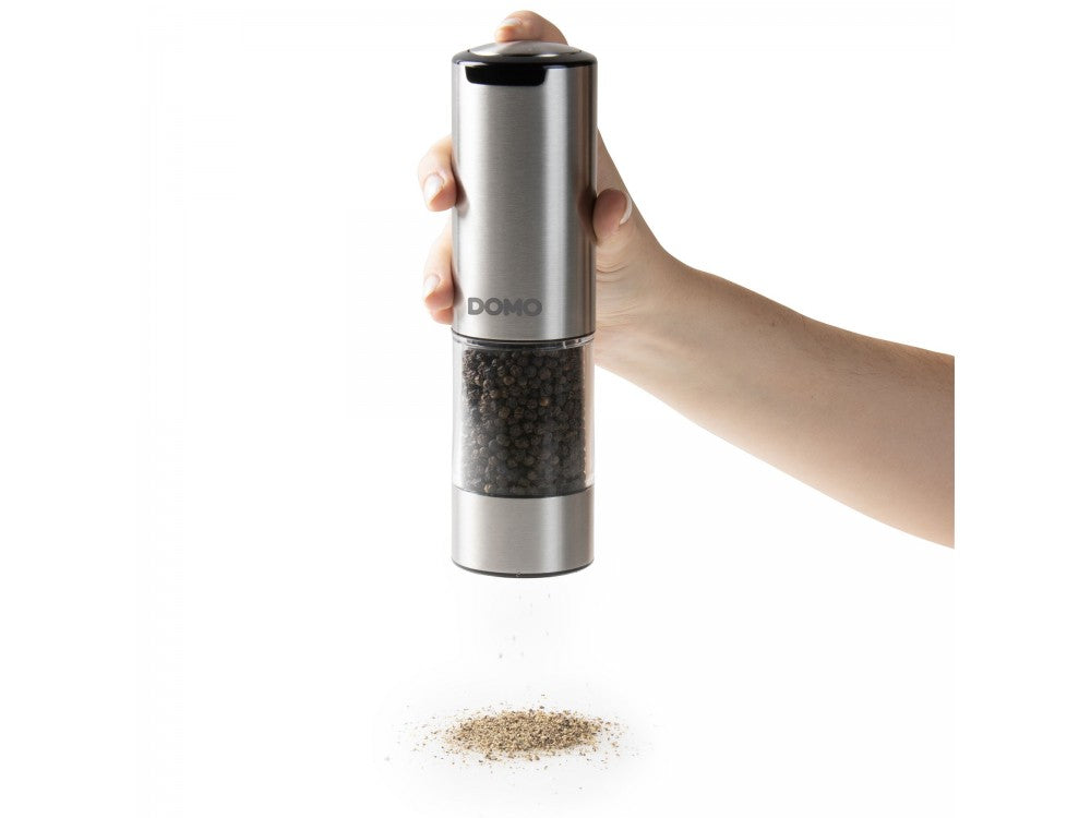 DOMO Electric Salt & Pepper Mills Set – USB-C Rechargeable, LED Light, Stainless Steel – view 9