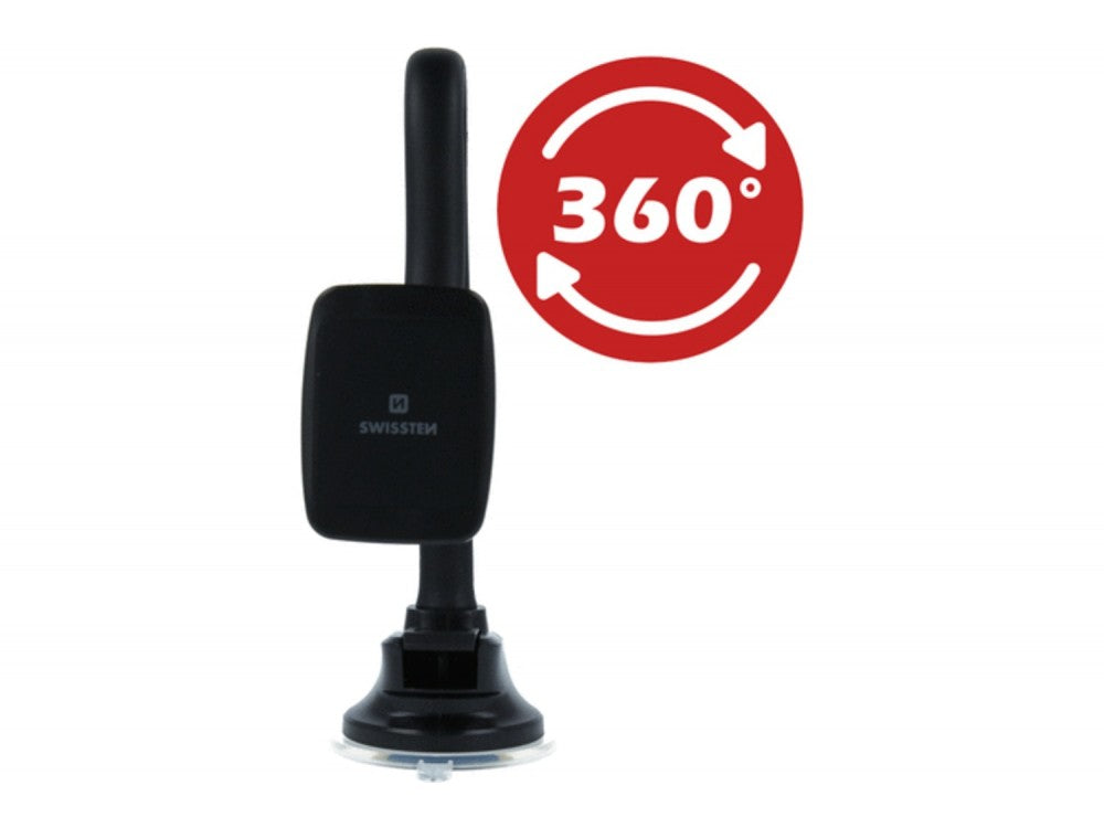 Swissten S-GRIP M5-HK Flexible Magnetic Car Holder – 36cm Arm, 6 Magnets, Black – view 9