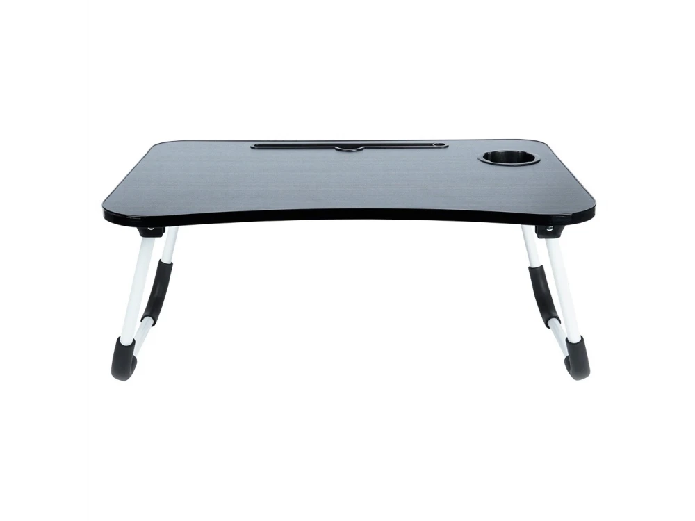 Vilde Laptop Desk with Cup & Tablet Holder – Portable Lap Tray, Grey – view 9