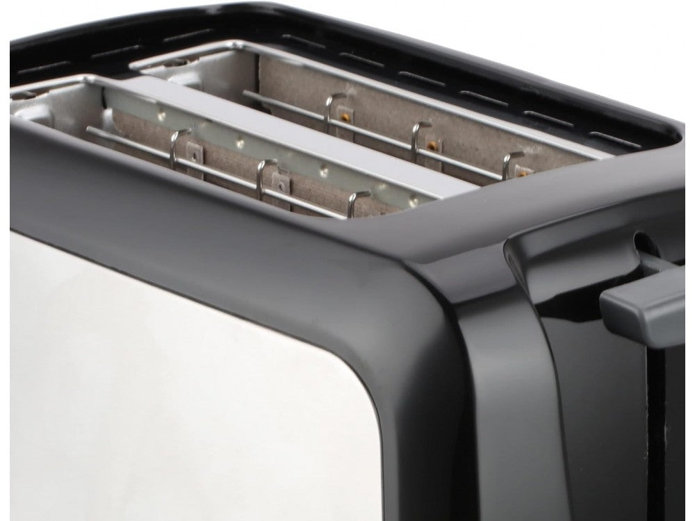 Emerio Toaster 2-Slice Extra Wide 750W – 7 Browning Levels, Auto-Eject, Crumb Tray, Black – view 9