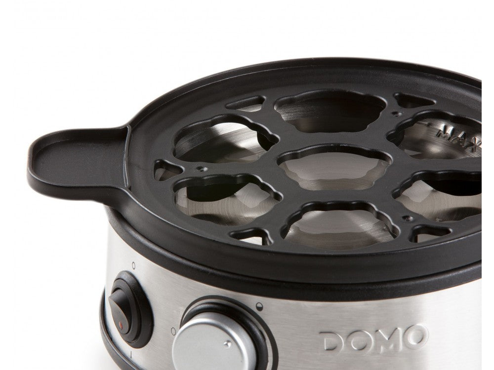 DOMO Egg Boiler 7-Egg 400W – 3 Hardness Levels, Audio Alert, Inox – view 9