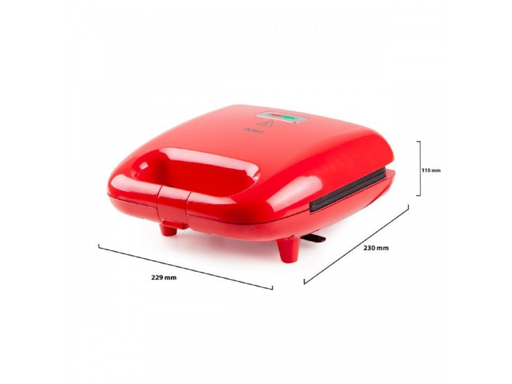 DOMO Snack Party 5-in-1 – Toaster / Snack Maker, 5 Removable Plates, PFAS-free, Red – view 10