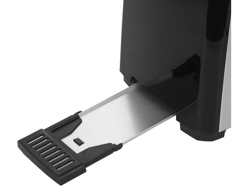 Emerio Toaster 2-Slice Extra Wide 750W – 7 Browning Levels, Auto-Eject, Crumb Tray, Black – view 10