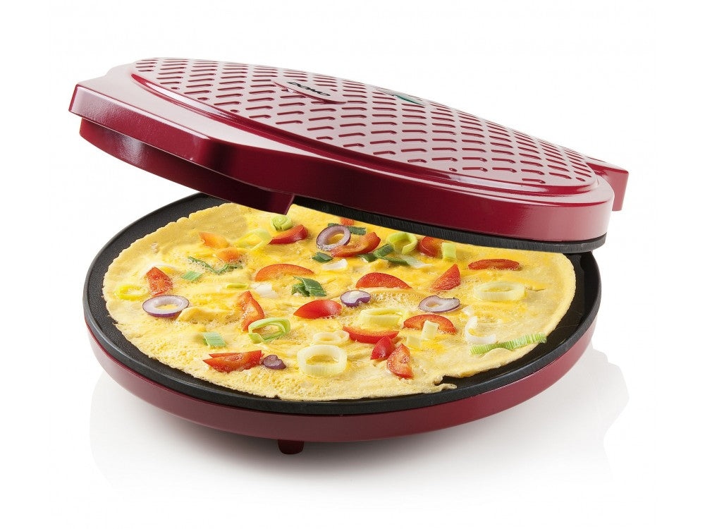 DOMO My Express Pizza Maker 1450W – 30cm Cast Iron, Red – view 10