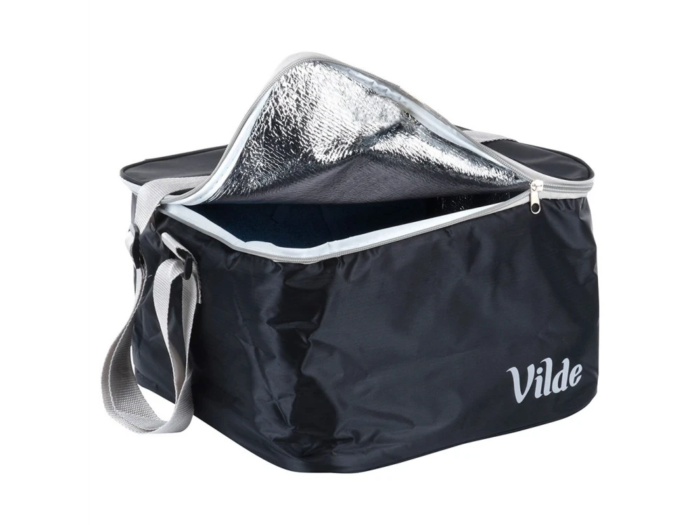 Vilde Cooler Bag 18L Insulated Shoulder Bag – Waterproof, 31×32×20cm, Black – view 10