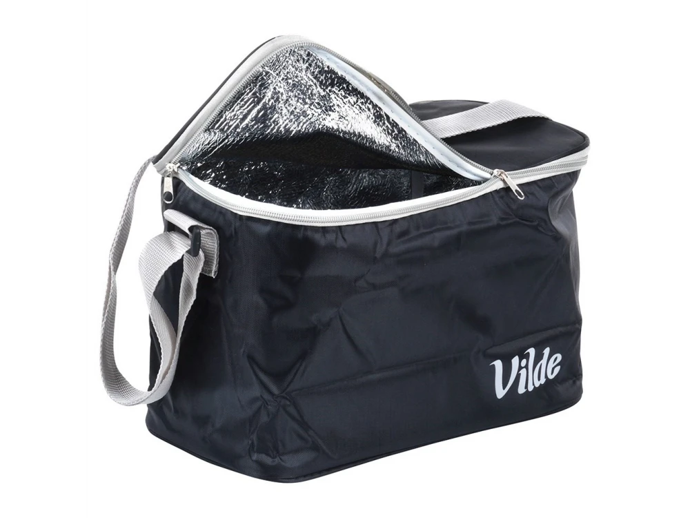 Vilde Cooler Bag 10L Insulated Shoulder Bag – Waterproof, 31×17.5×20cm, Black – view 10