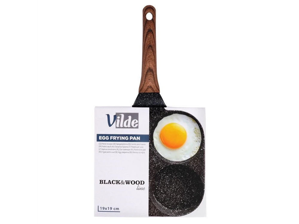 Vilde Premium Four-Cup Egg Pan 19cm Aluminium with Granite Non-Stick Coating – view 11
