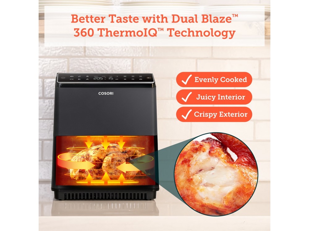 Cosori Dual Blaze Pro Smart Air Fryer XXL 6.4L – 2 Heating Elements, 360° ThermoIQ, App & Alexa – view 11