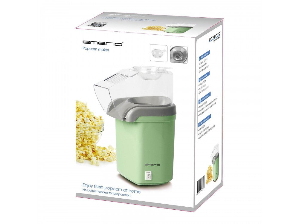 Emerio Popcorn Maker 1200W – Hot-Air Popcorn Machine for Healthy Snacks, Green – view 11