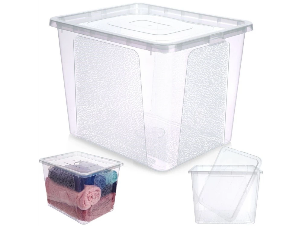 Vilde Storage Container 30L – Stackable Plastic Storage Box 40 × 33 × 30 cm with Lid – view 11