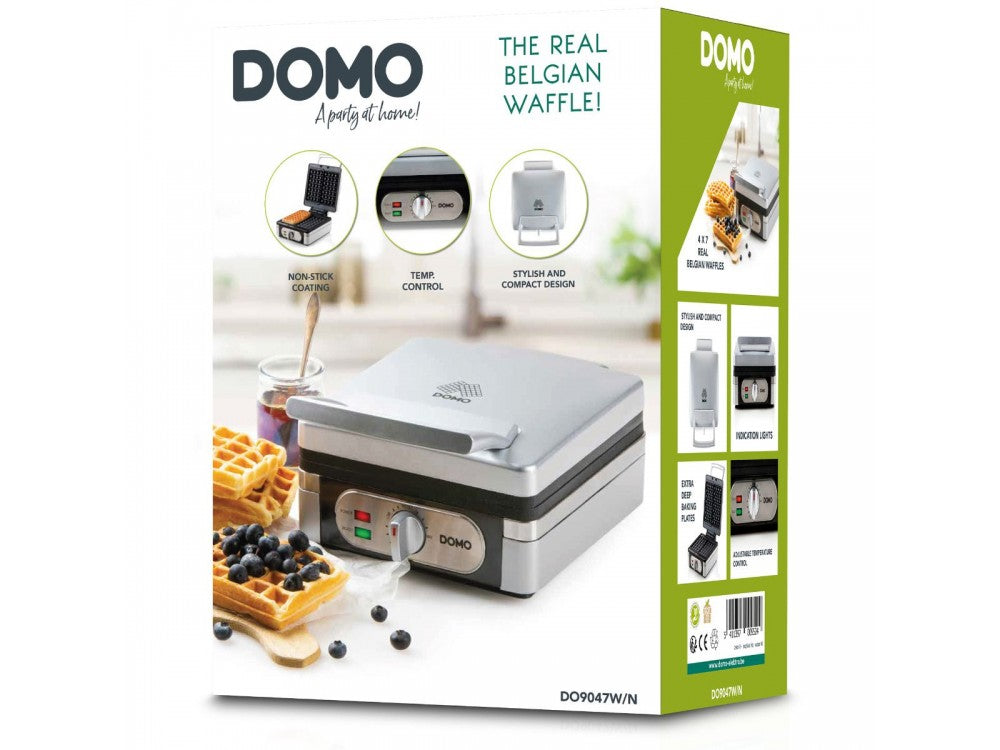 DOMO Waffle Maker 1400W with Adjustable Temperature for Square Belgian Waffles – BPA-Free – view 12