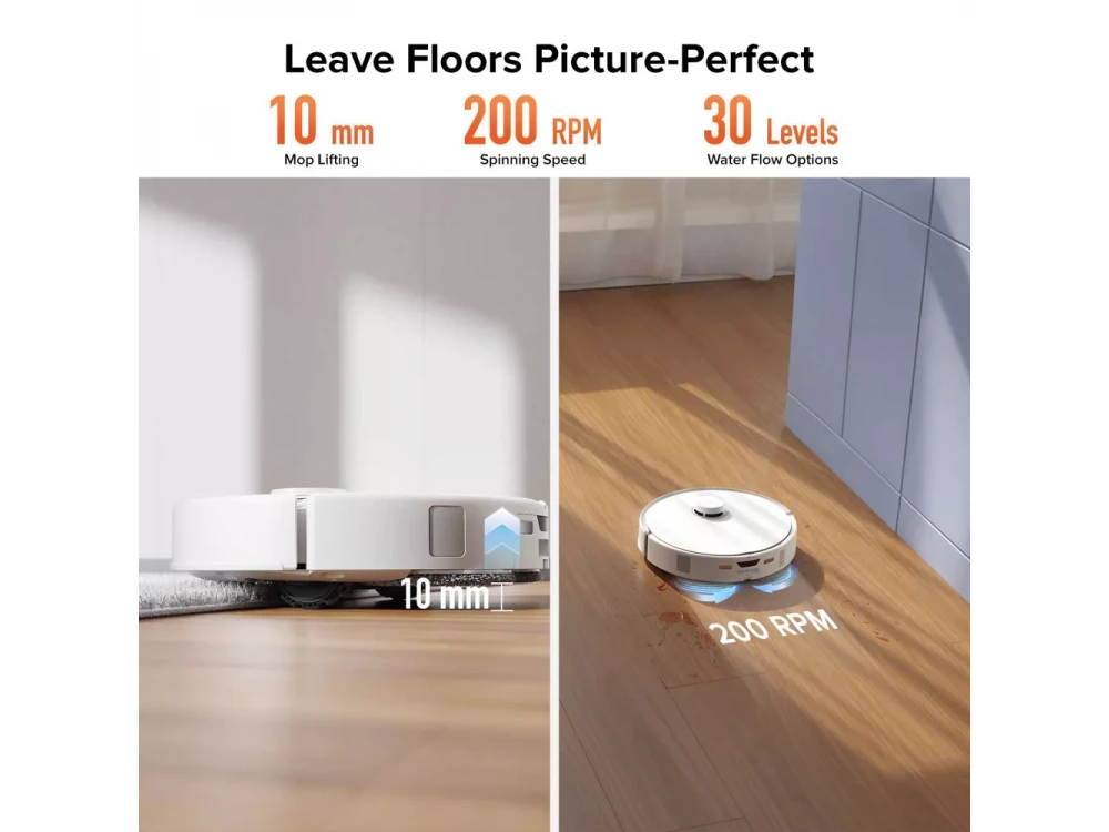 Roborock Q Revo Curv 5A1 Robot Vacuum & Mop 17000Pa with Auto Mop Lifting – White – view 13