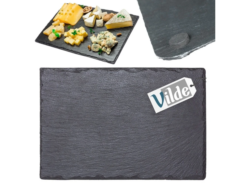 Vilde Natural Slate Stone Serving Tray 30×20cm – view 13
