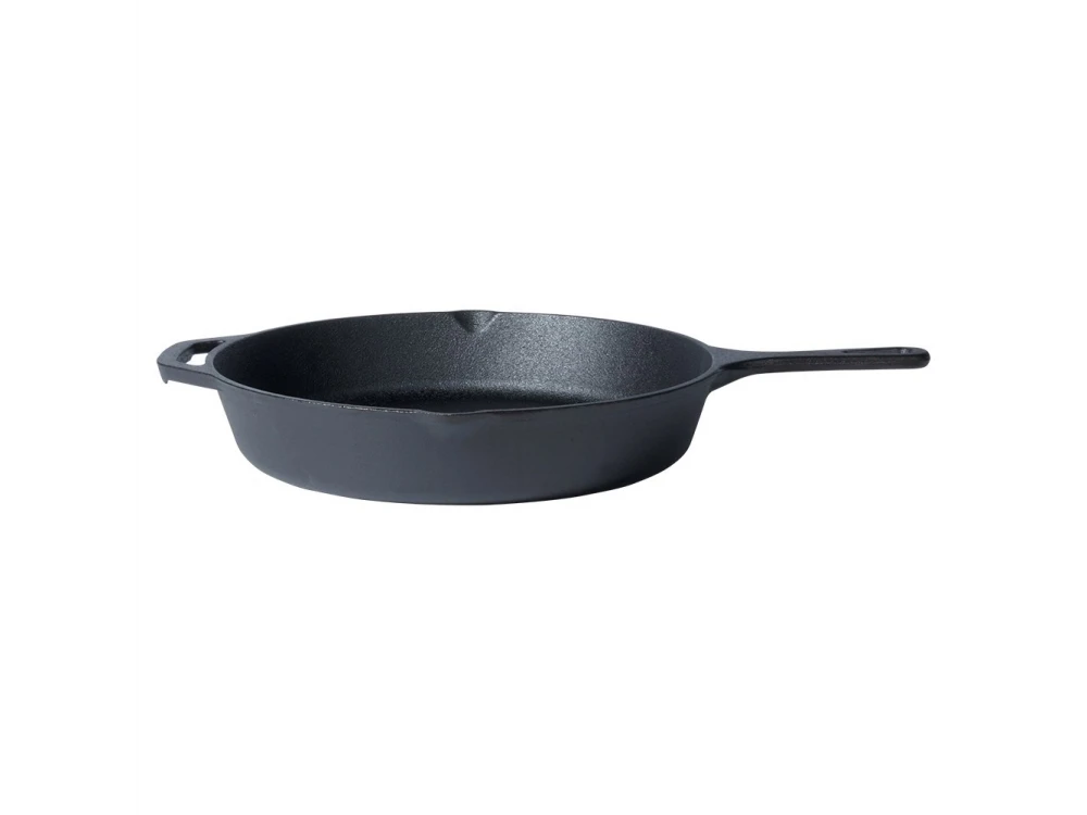 Vilde Premium Cast Iron Skillet 30 cm – Dual-Pour Spouts, Silicone Handle Grip – view 14