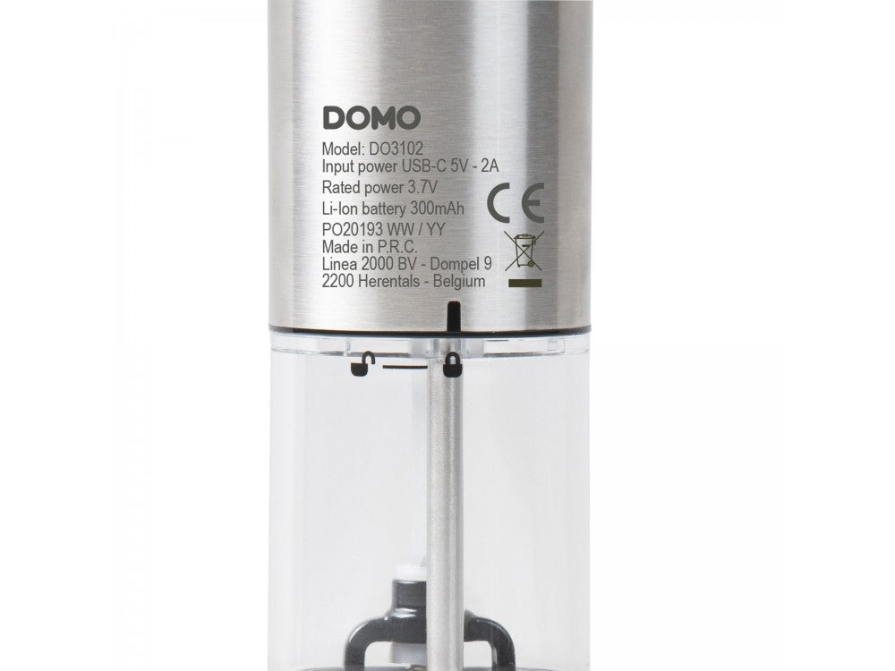 DOMO Electric Salt & Pepper Mills Set – USB-C Rechargeable, LED Light, Stainless Steel – view 14