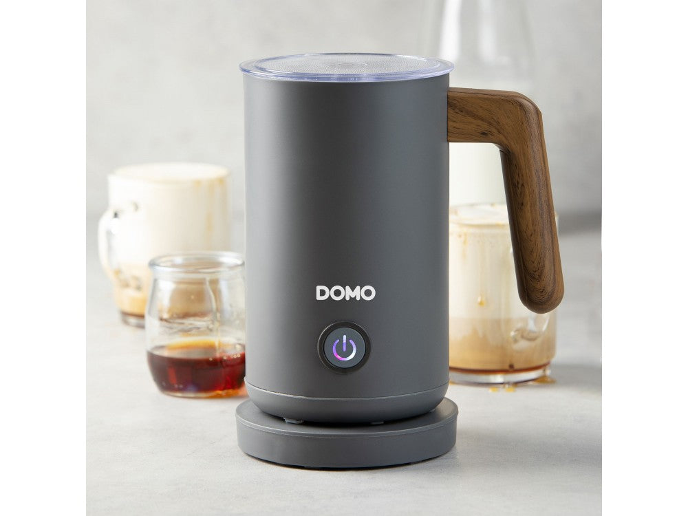 DOMO Wood You Milk Frother – Hot or Cold Foam, 150ml / 300ml, Matt Grey – view 17