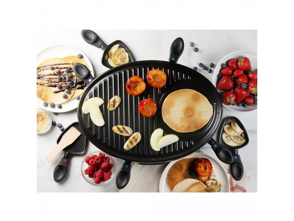 DOMO Raclette Grill DO9038G – 1200W, 8 Enamelled Pans & Wooden Spatulas, PFAS-Free – view 18