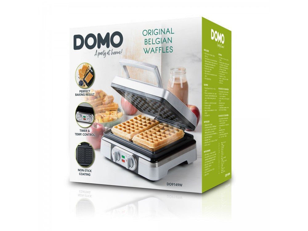DOMO Waffle Maker XL DO9149W – 1520W, Adjustable Thermostat, 2 Brussels Waffles, BPA-Free – view 20