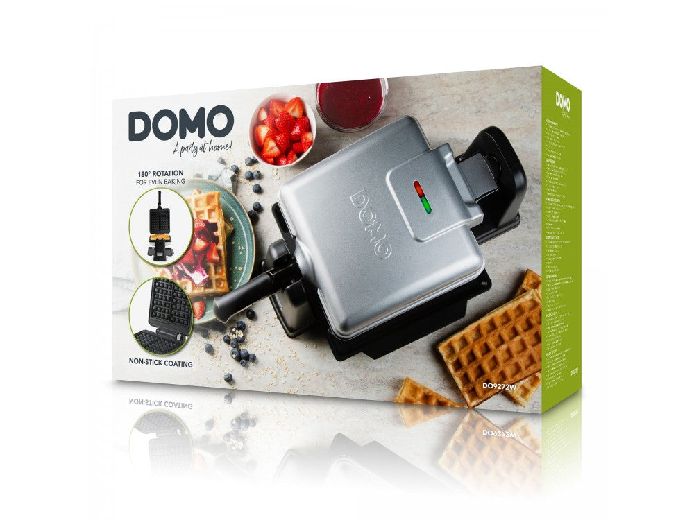 DOMO DO9272W Rotating Waffle Maker 1400W – 2 Belgian Waffles, Non-Stick, Cool Touch Handles – view 22