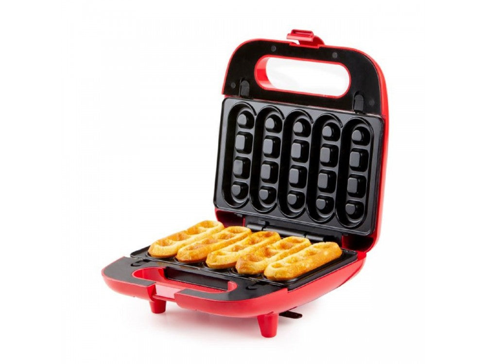 DOMO Snack Party 5-in-1 – Toaster / Snack Maker, 5 Removable Plates, PFAS-free, Red – view 27