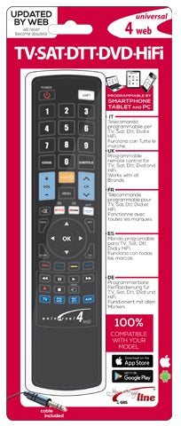 GBS Elettronica Universal TV Remote — Side View
