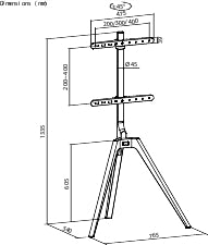 GBC TV Floor Stand — Detail View