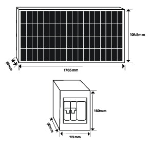 KIT SMART 3 Balcony Photovoltaic Wi-Fi Kit 300 W – 375 Wp Mono Panel & CEI-021 Inverter