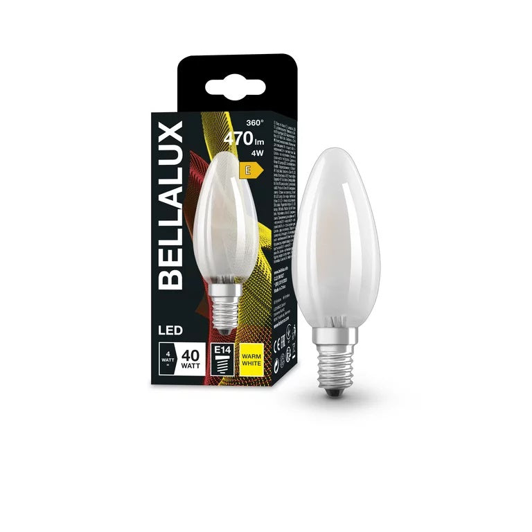 Ledvance Osram Bellalux LED Candle CLB40 E14 4 W 2700 K – 470 lm Warm White & 10000 h