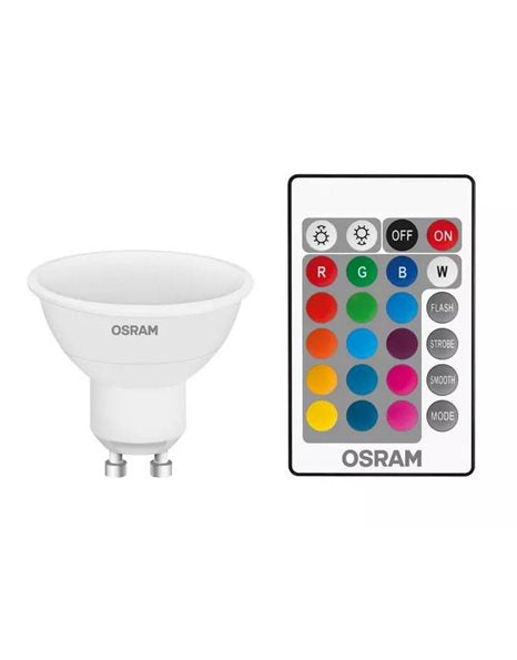 Λάμπα LED RGB LEDVANCE LSPR1625 REM 4.2 W GU10 2700 K – Τηλεχ. IR & 4 Εφέ