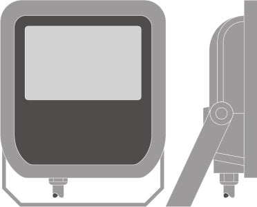 LEDVANCE OSRAM FLOOD LED 10W 4000K IP65 Floodlight – IK07, 1m Cable & Cool White