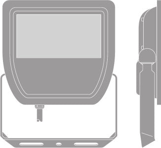 LEDVANCE OSRAM FLOOD LED 30W 4000K IP65 Floodlight – IK07, 1m Cable & Cool White