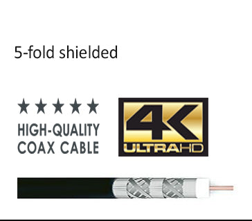 RG6 135 dB Coaxial Cable White — Lokmann