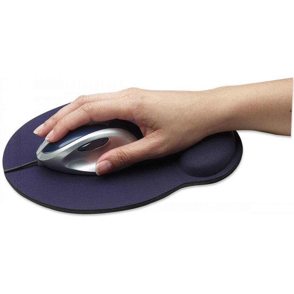 Manhattan 434386 Ergonomic Gel Wrist Rest Mouse Pad Blue - view 3