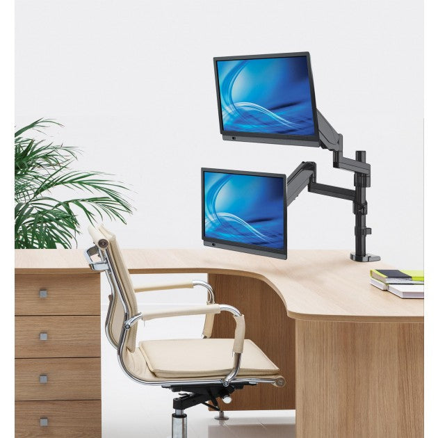 Manhattan ICA-LCD G97MH Dual Monitor Desk Stand 17"-32" Gas Spring Black - view 4