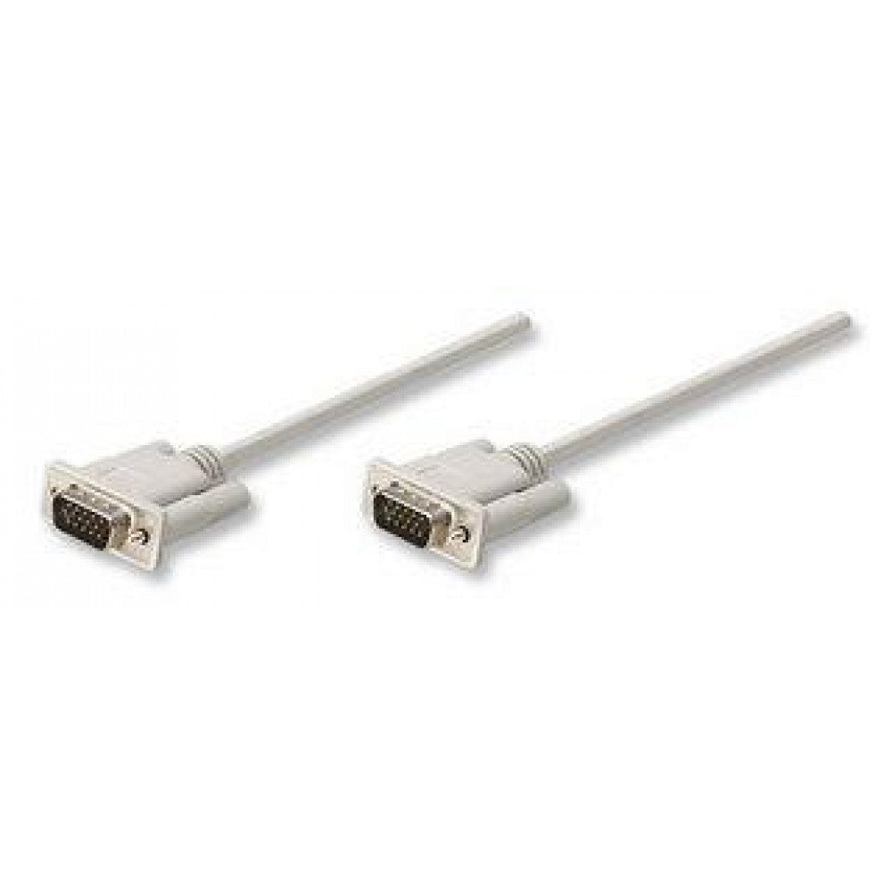 Manhattan ICOC 025-CM-MO Καλώδιο VGA Α-Α 5 m – HD15 Θωρακισμένο, Νικελωμένο & 30 AWG Γκρι