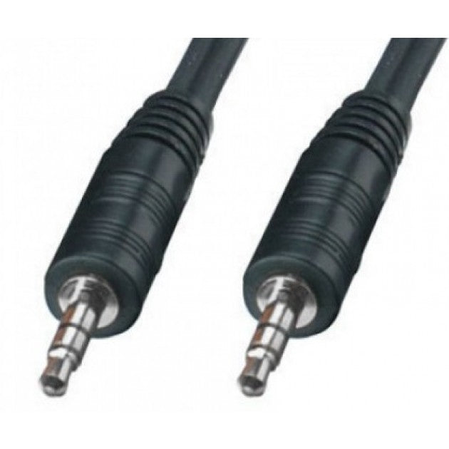 Καλώδιο Ήχου 3.5 mm Manhattan ICOC 03-SB-HP 2.5 m – Stereo, Αρσενικό-Αρσενικό & Μαύρο AUX
