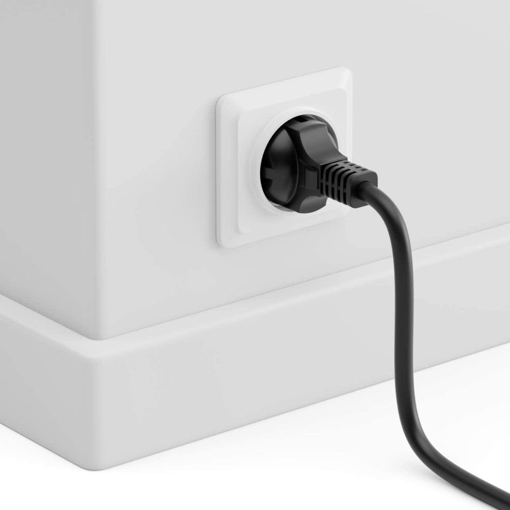 Manhattan ICOC 05-NC/B-010 Καλώδιο Τροφοδοσίας C5-Schuko 1 m – H05 VV-F 3G & 10A/250V