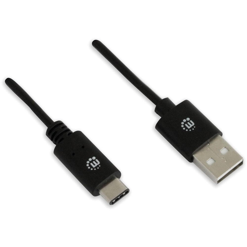 Καλώδιο Manhattan ICOC MUSB20-CMAM30 USB-A σε USB-C 3 m – USB 2.0, 480 Mbps & Μαύρο