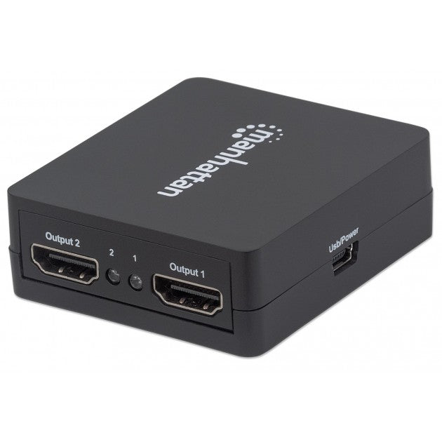 HDMI Splitter Manhattan IDATA HDMI-213C 1×2 – 1080p, 3D, HDCP 1.2 & Ενισχυτής