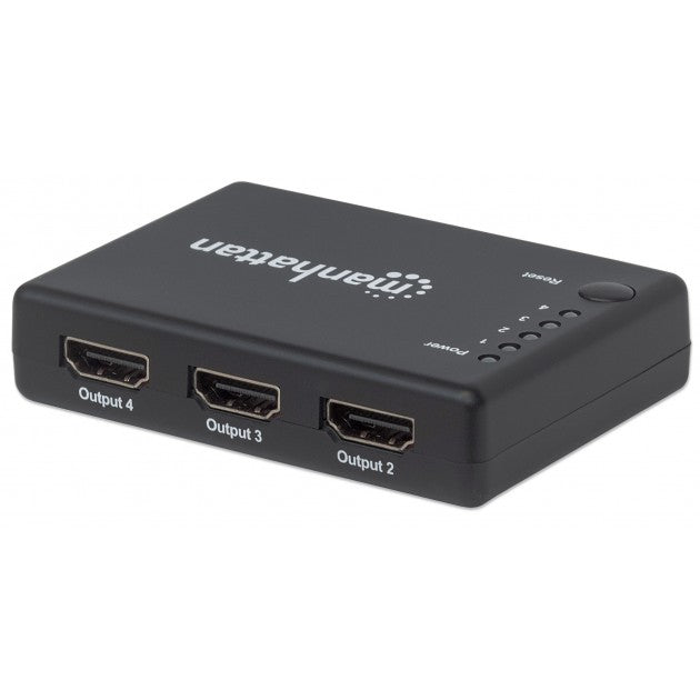Manhattan IDATA HDMI-4K4PMH HDMI Splitter 4 Θυρών 4K – Booster, HDCP 1.4 & 3D