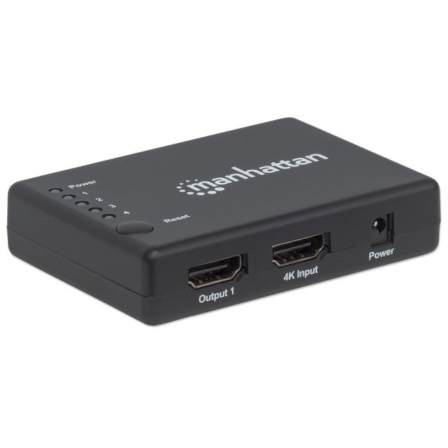 Manhattan IDATA HDMI-4K4PMH HDMI Splitter 4 Θυρών 4K – Booster, HDCP 1.4 & 3D