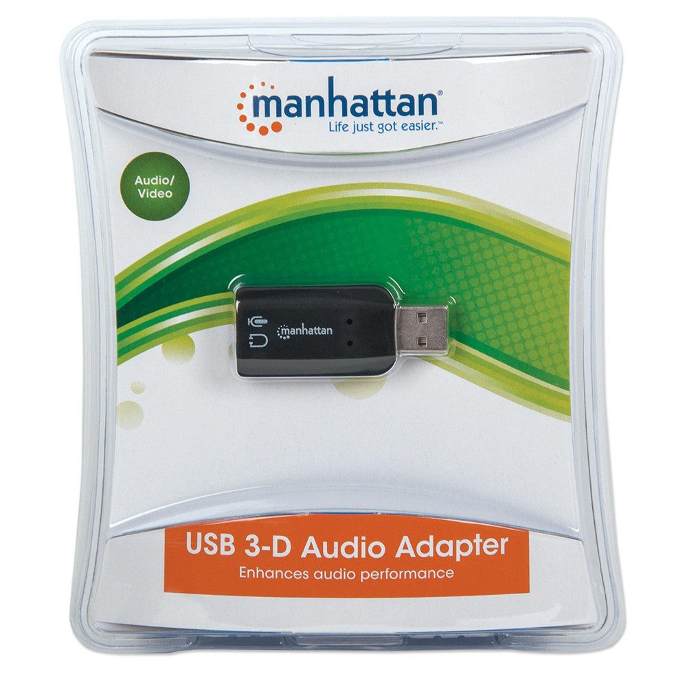 USB Κάρτα Ήχου Manhattan IUSB-DAC-879 – Virtual 5.1, Μικρόφωνο & Έξοδος 3.5 mm