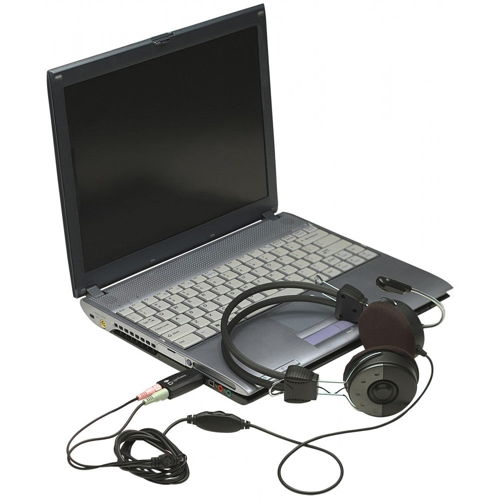 USB Κάρτα Ήχου Manhattan IUSB-DAC-879 – Virtual 5.1, Μικρόφωνο & Έξοδος 3.5 mm