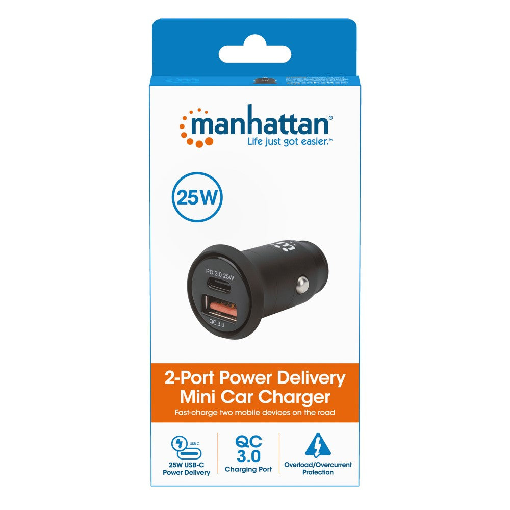 Manhattan Car USB Charger — Side View