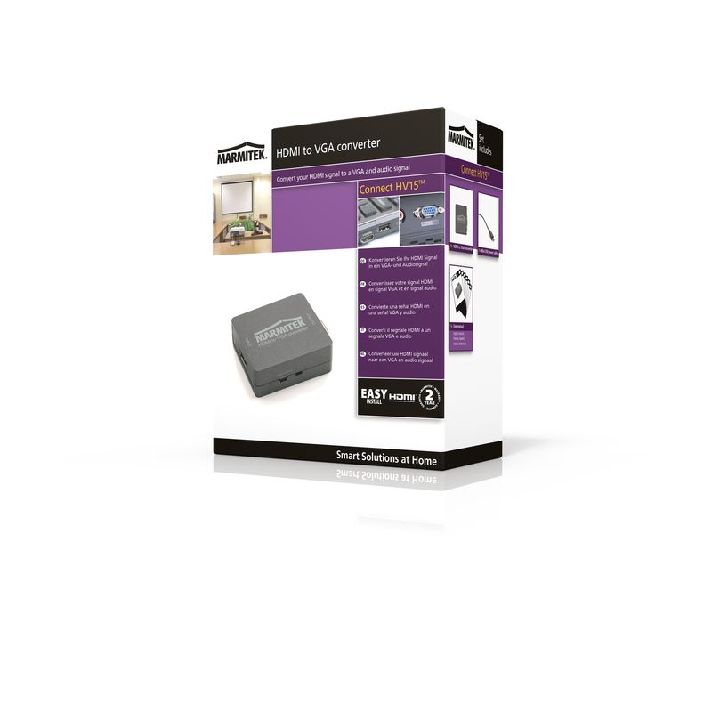 Μετατροπέας HDMI σε VGA Marmitek HV15 – 1080p, Έξοδος Ήχου 3.5 mm & USB